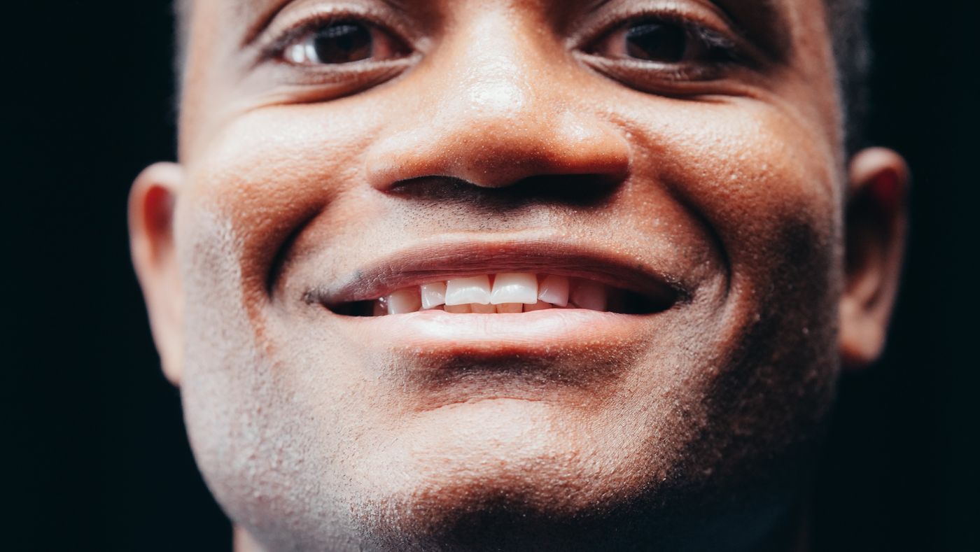 Close-up of a healthy, bright smile